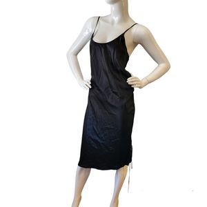 Satin slip tank top dress